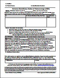 Image of ABN form